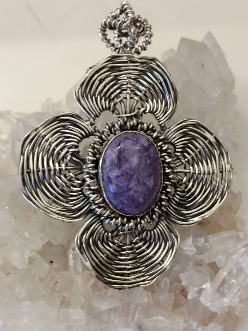 Abbildung Wunderschöner Charoit Anhänger von KarinsForgottenTreas