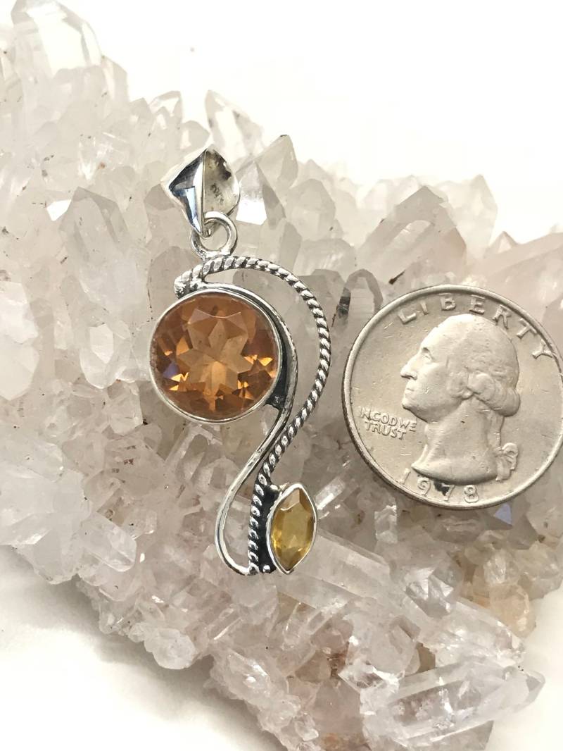 Abend Gelber Kristall Anhänger von KarinsForgottenTreas