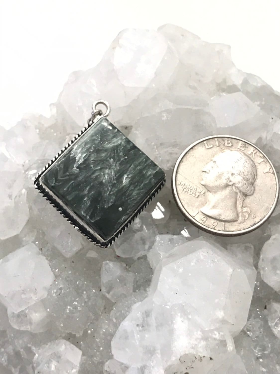 Abend Wunderschöne Seraphinit Kette von KarinsForgottenTreas