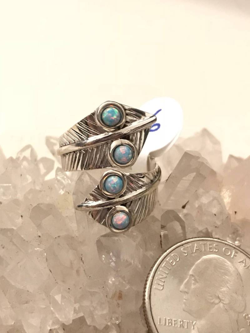 Abstand Opal Ring, Größe 6-Verstellbar von KarinsForgottenTreas