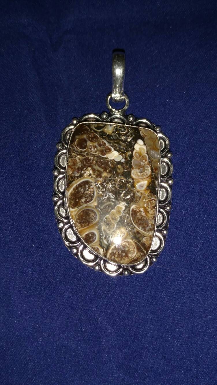 Clearance Schildkröten Fossil Anhänger von KarinsForgottenTreas