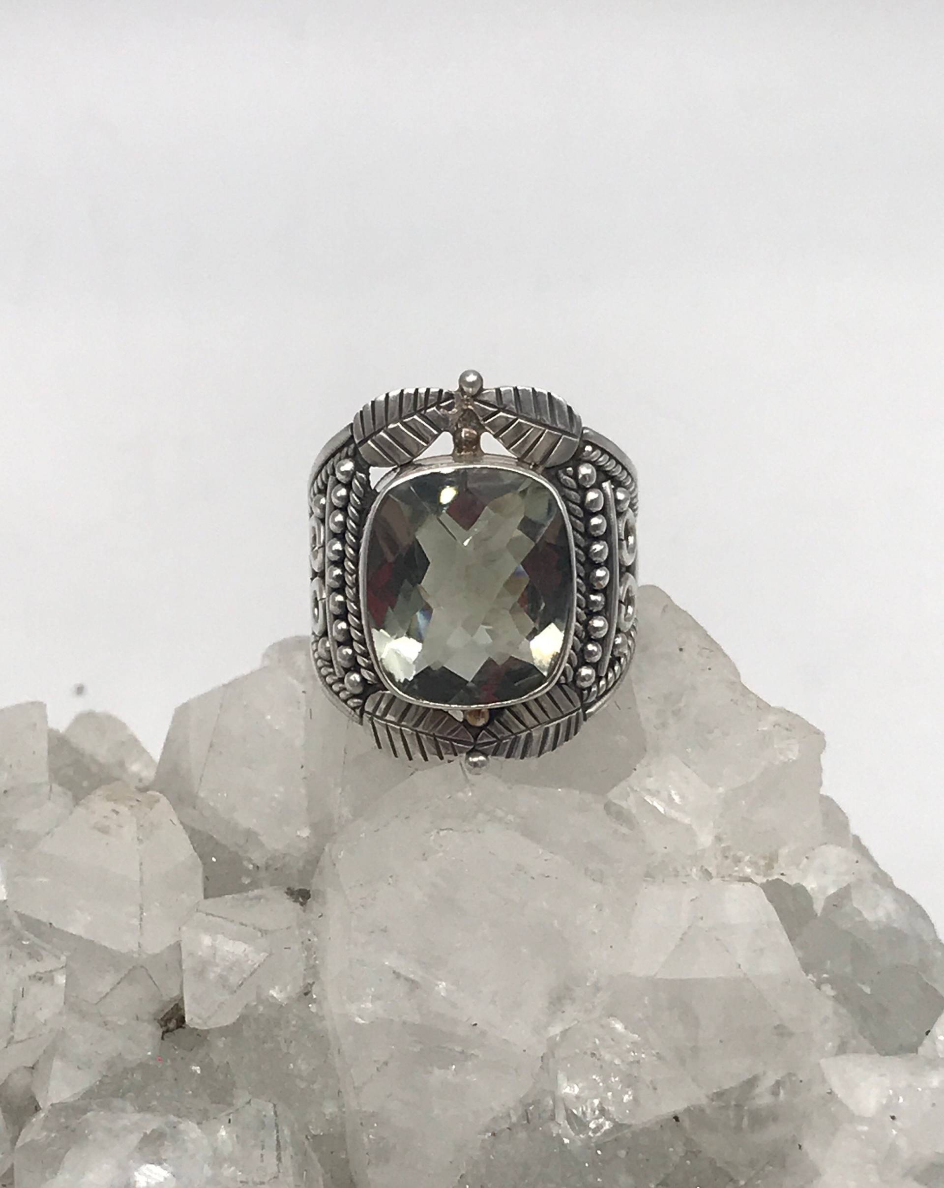 Grüner Amethyst Ring, Größe 33 cm von KarinsForgottenTreas