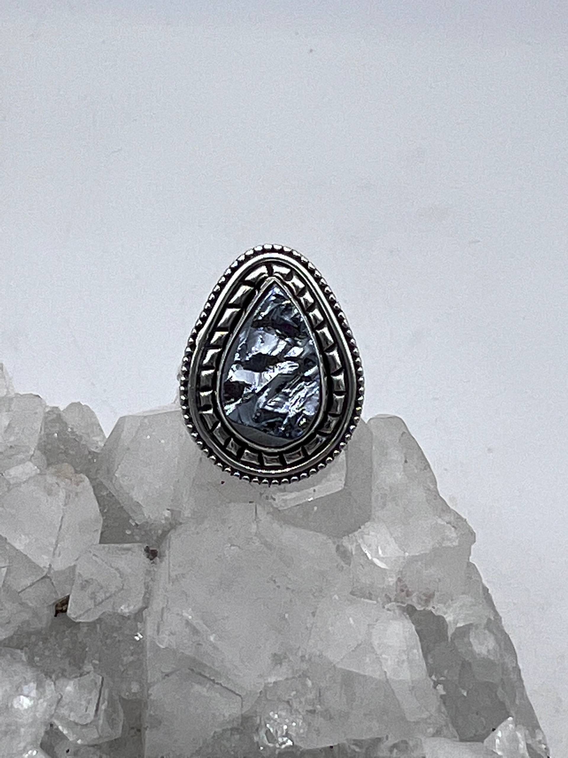 Ring Mit Galenitkristall, Größe 23 cm von KarinsForgottenTreas