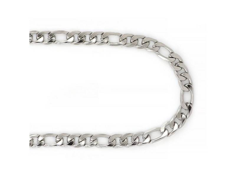 Karisma Schmuck Edelstahlkette Figaro Silber Männer Figarokette Hip Hop/Rapper Halsschmuck 6mm Breite, Herrenschmuck von Karisma Schmuck