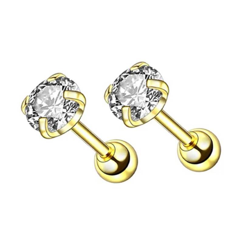 Karisma Schmuck Nasenpiercing Edelstahl Labret Stud Helix Ohrring Tragus Ohrring Piercing, Helix Conch 1,2mm Piercingschmuck Frauenschmuck von Karisma Schmuck