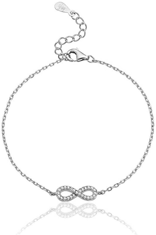 Karisma Edelstahlarmband Karisma Damen Silber 925 Armband Unendlichkeit, Infinity Zrikonia - Silber Rhodiniert von Karisma