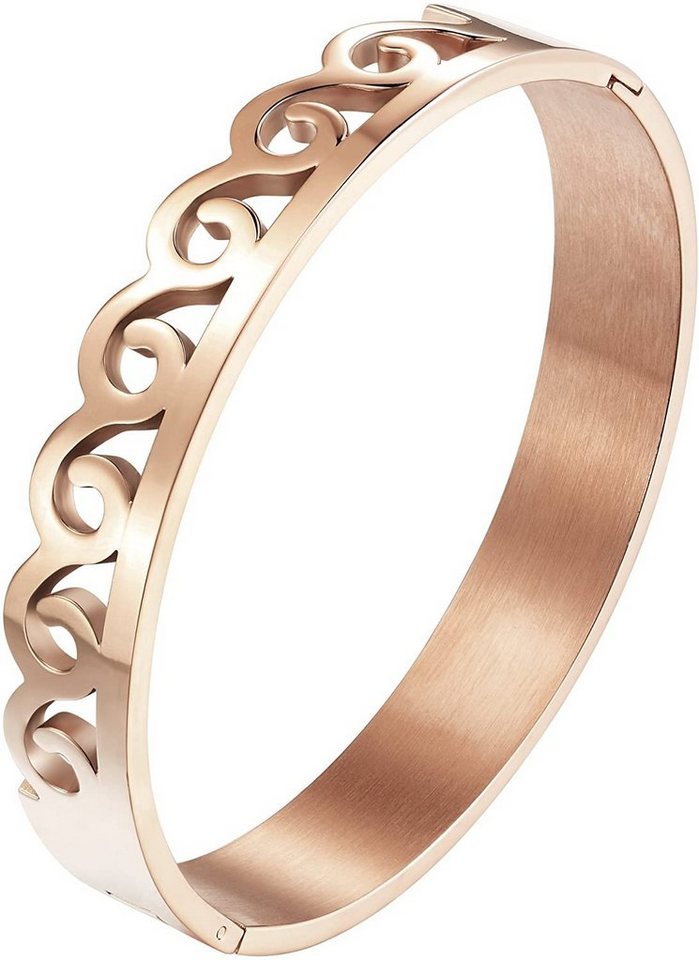 Karisma Edelstahlarmband Karisma Edelstahl Damen Armspange Armband Unendlichkeit Infinity - BMU203 - Roségold von Karisma