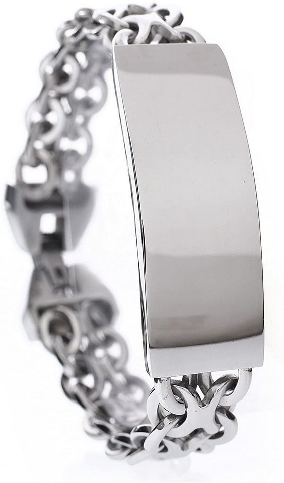 Karisma Edelstahlarmband Karisma Edelstahl Heavy 78 Gramm Armband Platte Ideal Zum von Karisma