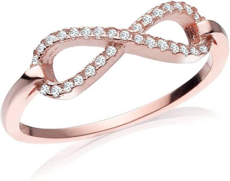 Karisma Fingerring Karisma Damen Roségold Sterling Silber 925 Ring Unendlichkeit, Infinity rhodiniert Zrikonia von Karisma
