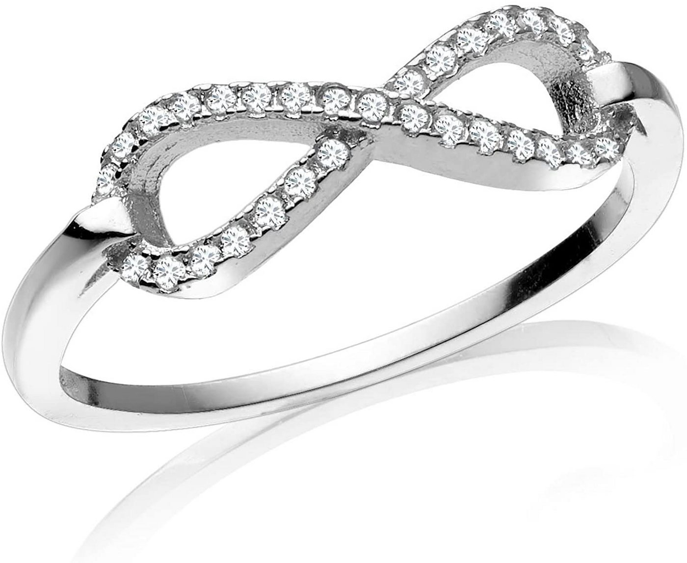 Karisma Fingerring Karisma Damen Sterling Silber 925 rhodiniert Ring Infinity Unendlichkeit Zrikonia - 54 (17.2) von Karisma