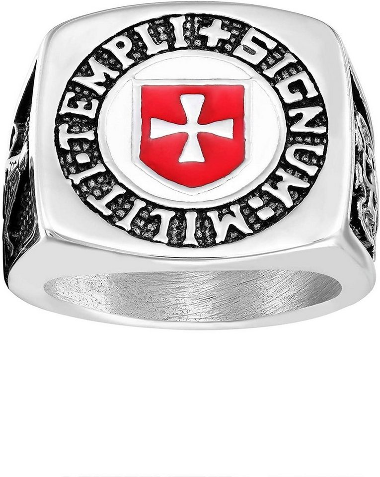 Karisma Fingerring Karisma Männer Edelstahl 316L Ring - Christi Militum Ordo- Freimaurer Ritter Kreuz - RHC4012 - 57 (18.1) von Karisma