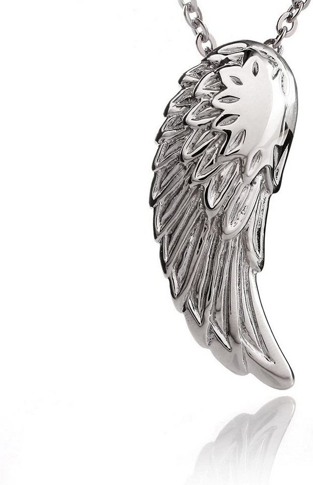 Karisma Kette mit Anhänger Edelstahl Anhänger Feder Engelsfügel Mit Edelstahl Kette HSP4290, - 55.0 Zentimeter von Karisma