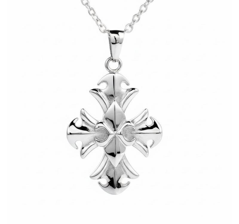 Karisma Kette mit Anhänger Edelstahl Kettenanhänger Moderner Kreuz Fleur de Liis, mit EdelstahlKette PGKFL1 - 55.0 Zentimeter von Karisma