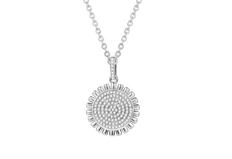 Karisma Kette mit Anhänger Karisma Collier Damen Sterling Silber 925 Anhänger Kette Zirkonia, Weiss 18mm HS-CS50 Farbwahl von Karisma