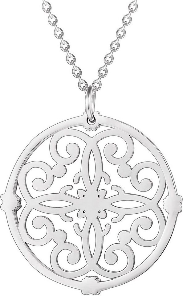 Karisma Kette mit Anhänger Karisma Damen Edelstahl Anhängerkette Collier Chakra Farbwahl 80cm Lang CQD101 - Silber von Karisma