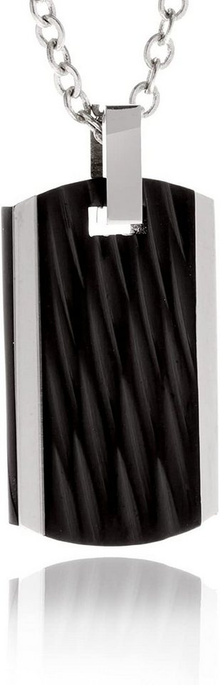 Karisma Kette mit Anhänger Karisma Edelstahl Anhänger Kette - Mit Schwarzer Beschichtung -, Herrenschmuck - ACRB - 50 Zentimeter von Karisma