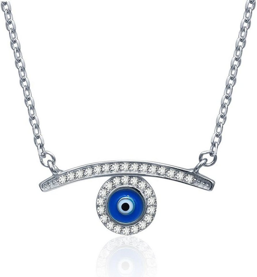 Karisma Kette mit Anhänger Karisma Silber 925 Kettenanhänger Böses Auge Fatima Hamsa Kette 40cm Plus 3,5cm Verlängerung - 45.0 Zentimeter von Karisma