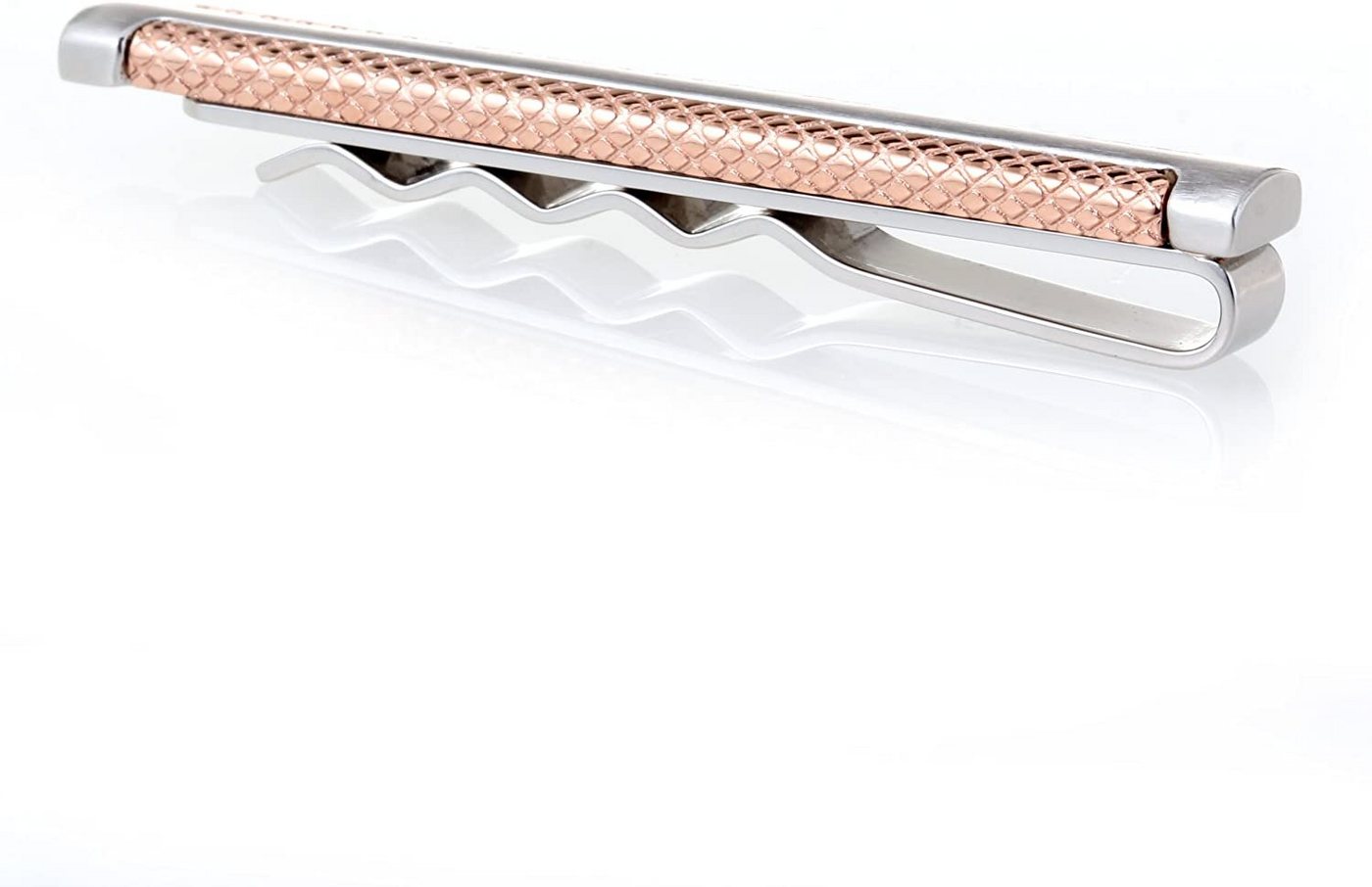 Karisma Krawattennadel Karisma Hochwertige Herren Edelstahl 316L Rosé-Gold Bechichtung, Krawattennadel / Krawattenklammer / Tie Clip STC168-003-W von Karisma