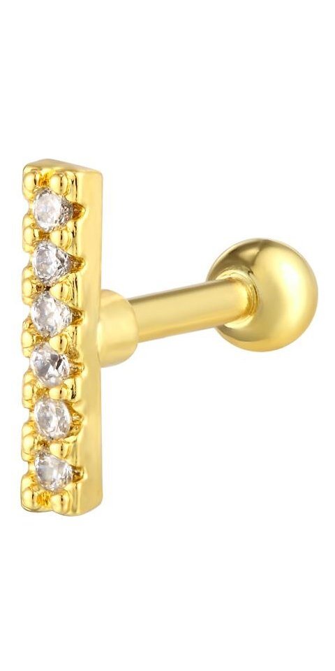 Karisma Nasenpiercing Edelstahl Aussengewinde Labret/Lippe Medusa Ohrpiercing Tragus, Helix Piercing Ohrring Stärke 1,2mm - ST127 von Karisma