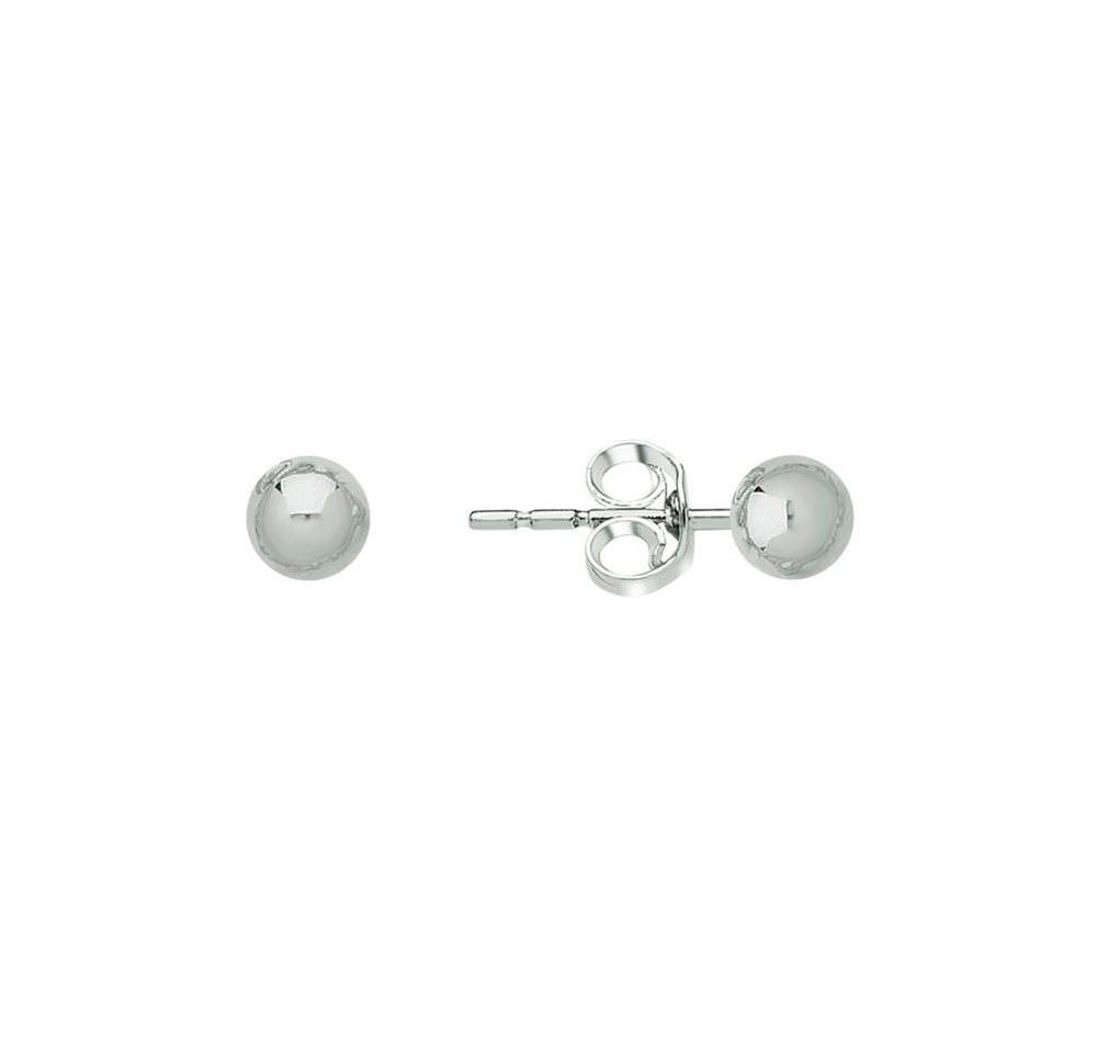 Karisma Paar Ohrstecker Frauen Sterling Silber Kugel Ohrstecker Ohrringe DSE2000.4mm- Silber Rhodiniert von Karisma