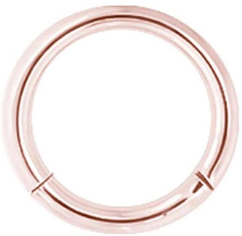 Karisma Piercing-Set Karisma Rosegold Titan G23 Hinged Segmentring Charnier/Septum Clicker Helix Ring Piercing Ohrring - 1,2x8mm von Karisma