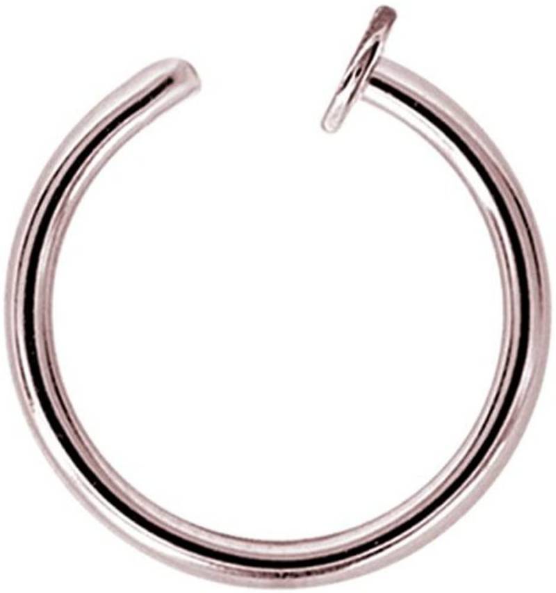Karisma Piercing-Set Karisma Titan G23 Open Nasenring Piercing Lippe Hoop 0.8mm Rosegold - 9.0 Millimeter von Karisma