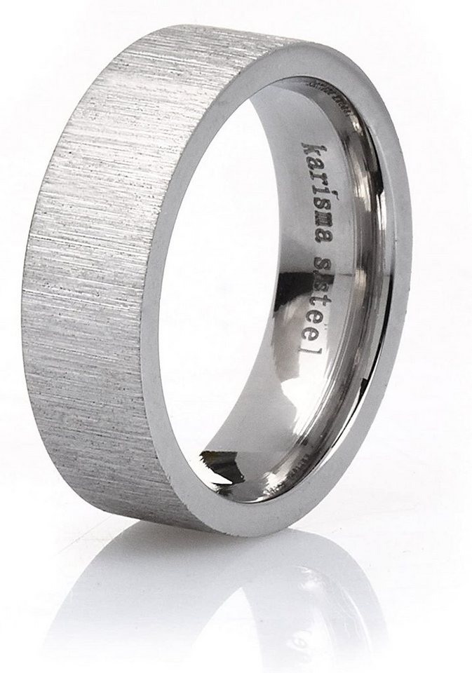 Karisma Trauring Karisma Edelstahl Ring Ehering - Trauring - Freundschaftsring - Silber Look JZ36487 - 49 (15.6) von Karisma