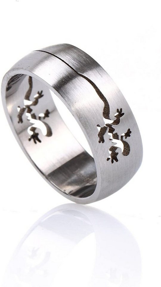 Karisma Trauring Karisma Edelstahl Ring Freundschaftsring Motiv Gecko Unisex, RSS41 - 62 (19.7) von Karisma