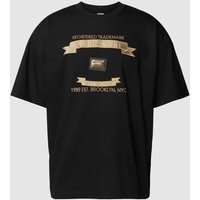 KARL KANI Boxy Fit T-Shirt mit Label-Stitching in Black, Größe L von Karl Kani