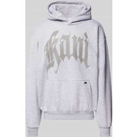 KARL KANI Hoodie mit Label-Print in Hellgrau Melange, Größe XXL KARL KANI Hoodie mit Label-Print in Hellgrau Melange, Größe XXL von Karl Kani