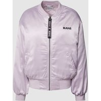 KARL KANI Jacke mit Label-Detail Modell 'RETRO SATIN' in Hellrosa, Größe M von Karl Kani