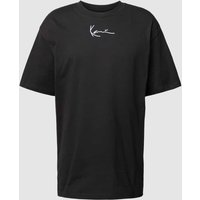 KARL KANI Oversized T-Shirt mit Logo-Stitching in Black, Größe XS von Karl Kani
