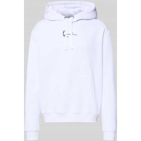 KARL KANI Regular Fit Hoodie mit Logo-Stitching Modell 'Signature' in Weiss, Größe XXL von Karl Kani