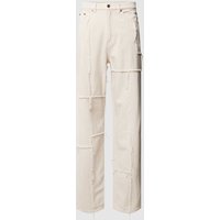 KARL KANI Regular Fit Jeans im Patchwork-Look in Offwhite, Größe L von Karl Kani