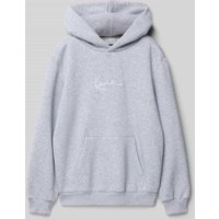 KARL KANI Relaxed Fit Hoodie mit Logo-Stitching in Mittelgrau Melange, Größe 146 von Karl Kani
