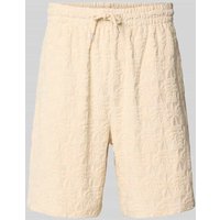 KARL KANI Relaxed Fit Sweatshorts aus Frottee Modell 'Terry' in Beige, Größe XXL von Karl Kani