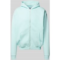 KARL KANI Sweatjacke mit Label-Stitching in Hellblau, Größe XL KARL KANI Sweatjacke mit Label-Stitching in Hellblau, Größe XL von Karl Kani