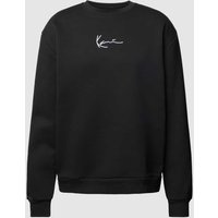 KARL KANI Sweatshirt mit Label-Stitching Modell 'SIGNATURE' in Black, Größe XS von Karl Kani