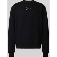 KARL KANI Sweatshirt mit Label-Stitching in Black, Größe M KARL KANI Sweatshirt mit Label-Stitching in Black, Größe M von Karl Kani
