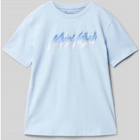 KARL KANI T-Shirt mit Label-Print in Bleu, Größe 158 von Karl Kani