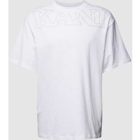 KARL KANI T-Shirt mit Label-Print in Weiss, Größe S von Karl Kani