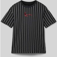 KARL KANI T-Shirt mit Label-Stitching in Black, Größe 146 von Karl Kani