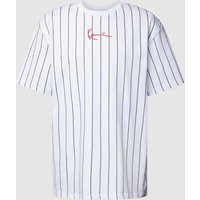 KARL KANI T-Shirt mit Label-Stitching in Weiss, Größe XL von Karl Kani