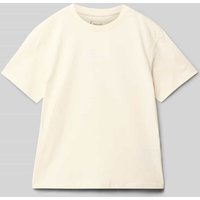KARL KANI T-Shirt mit Logo-Stitching in Offwhite, Größe 146 von Karl Kani