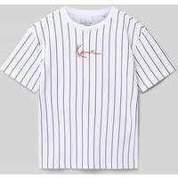 KARL KANI T-Shirt mit Logo-Stitching in Weiss, Größe 158 von Karl Kani