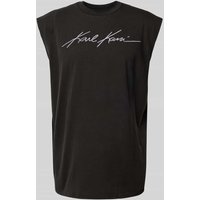 KARL KANI Tanktop mit Label-Stitching Modell 'Autograph' in Black, Größe XS von Karl Kani
