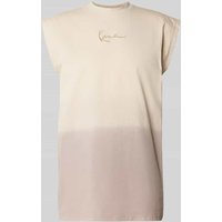 KARL KANI Tanktop mit Label-Stitching in Beige, Größe M von Karl Kani