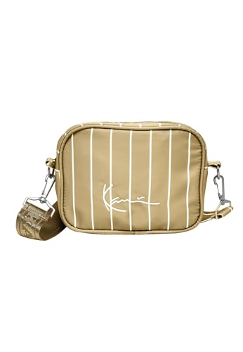 Karl Kani Accessoires KA232-017-1 KK Signature Pinstripe Messenger Bag sand/white, one size von Karl Kani