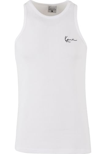 Karl Kani Chest Signature Essential Waffle Tanktop White, XXL von Karl Kani