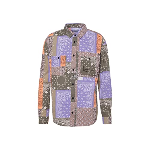 Karl Kani Chest Signature Paisley Langarmhemd Multicolor M von Karl Kani